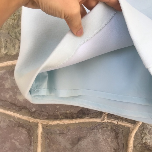 WHBM baby blue petite boot skirt - Picture 4 of 8